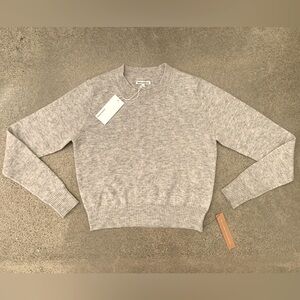 Reformation size small cashmere grey heather Dana sweater new with tags